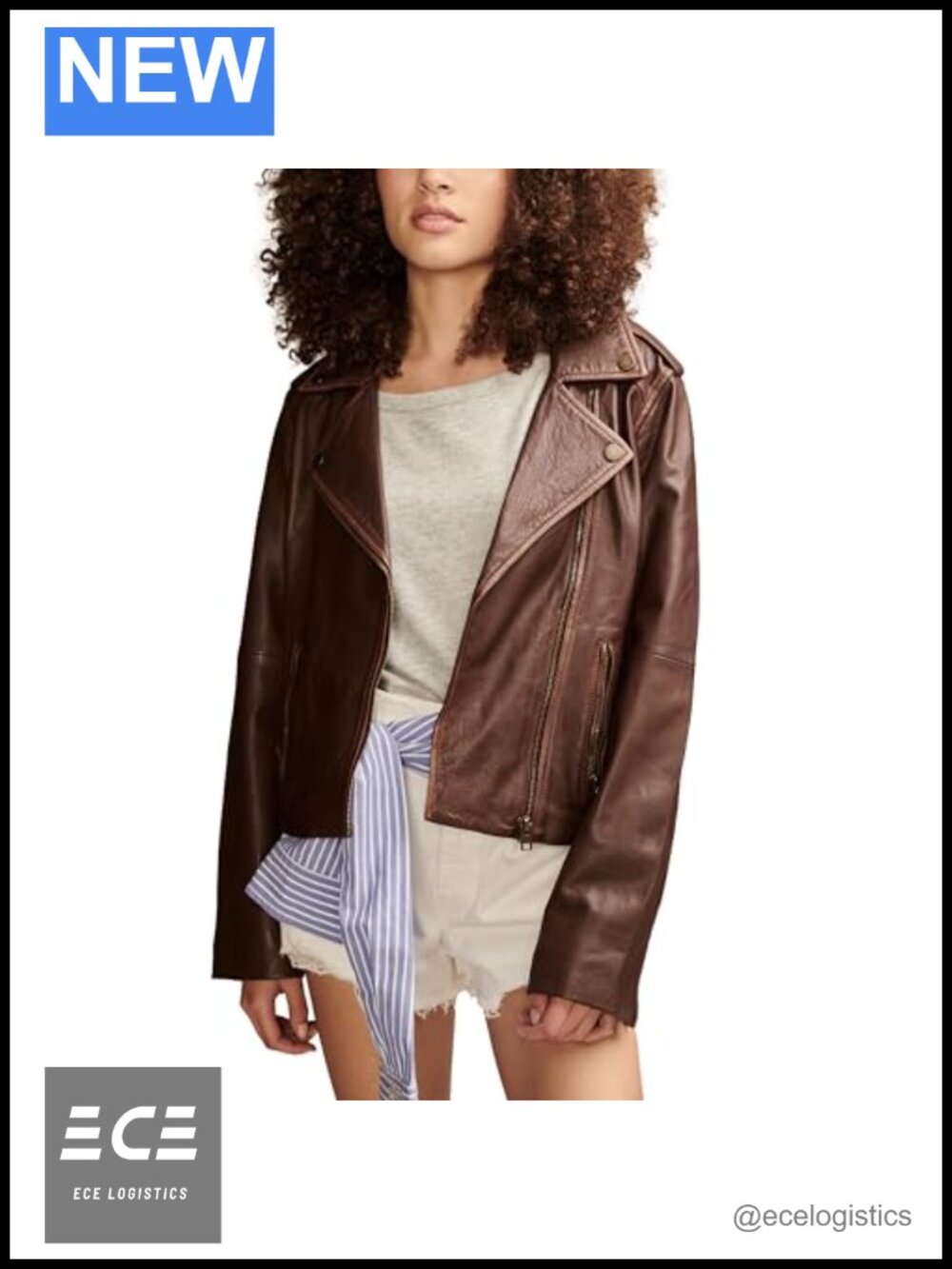 Classic Lamb Leather Moto Jacket Asymmetrical Zip Slim Fit